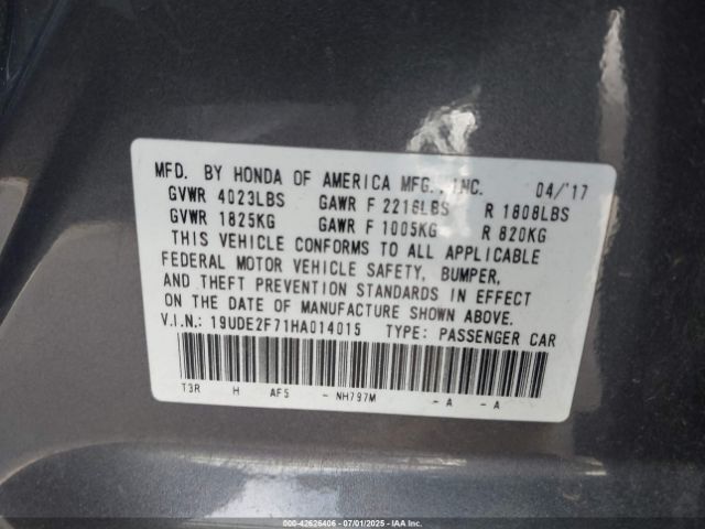 2017 ACURA ILX 19UDE2F71HA014015 Photo 8