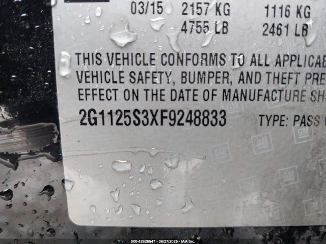 2G1125S3XF9248833 Chevrolet lfx