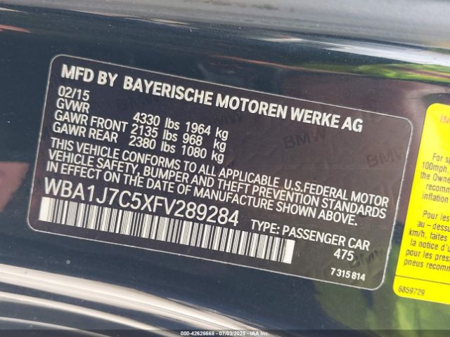 2015 BMW M235 WBA1J7C5XFV289284 Photo 8