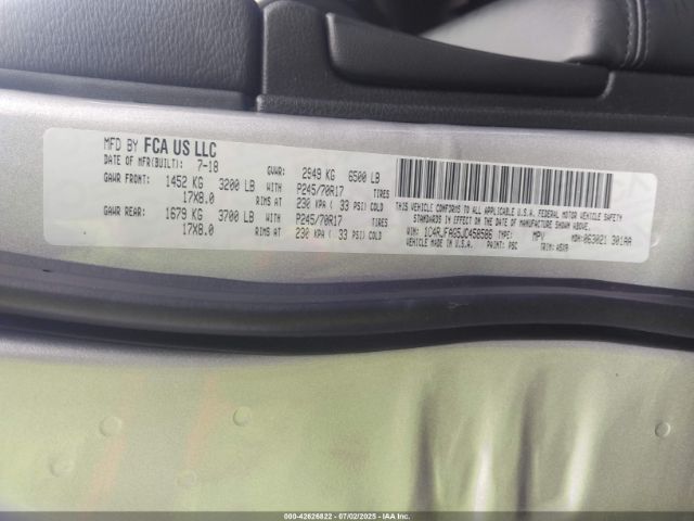2018 JEEP GRAND CHEROKEE 1C4RJFAG5JC458586 Photo 8