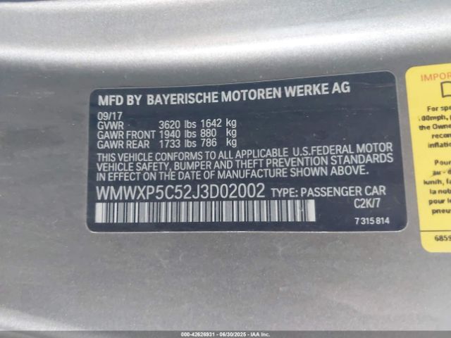 2018 MINI HARDTOP WMWXP5C52J3D02002 Photo 8