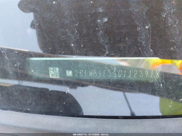 2G1WB5E35G1123918 Chevrolet lfx - sidi, vvt, e85 max, alum gm