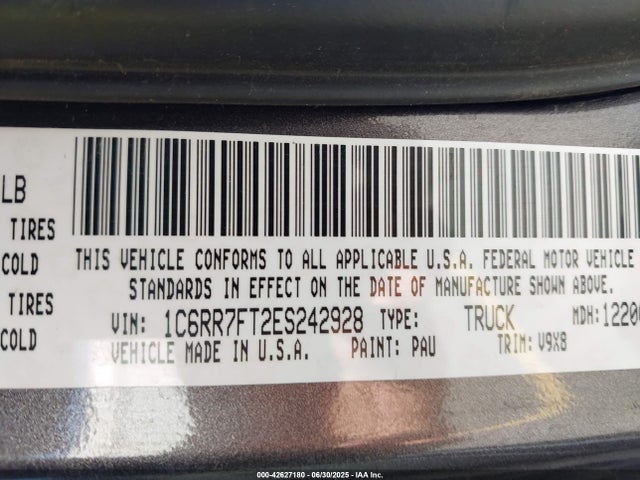RAM 2014 2014 1C6RR7FT2ES242928 Image 9