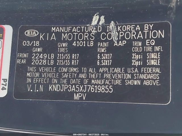 2018 KIA SOUL KNDJP3A5XJ7619855 Photo 8