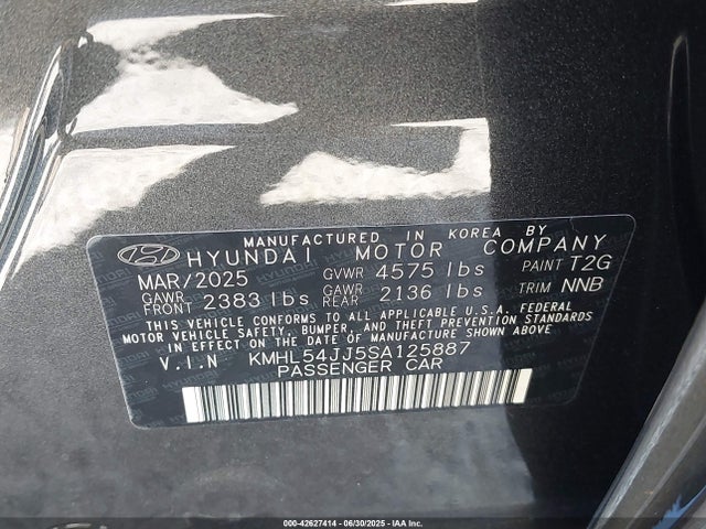 KMHL54JJ5SA125887 Hyundai gdi nu pe