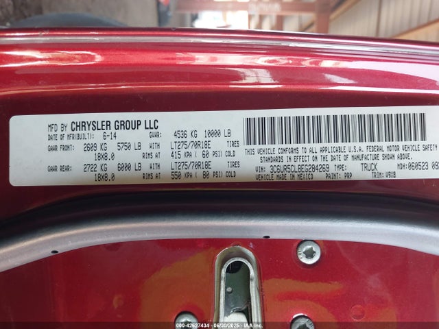 3C6UR5CL8EG284269 RAM 2014