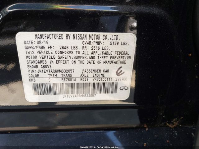 2017 INFINITI Q50 JN1EV7AR6HM832057 Photo 8