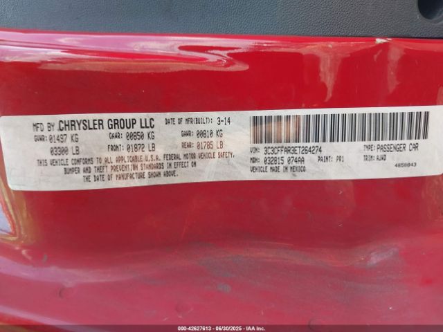 2014 FIAT 500 3C3CFFAR3ET264274 Photo 8