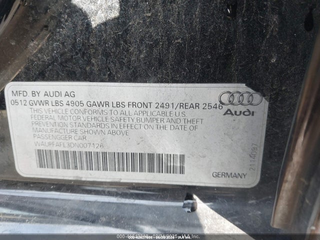 2013 AUDI A4 WAUFFAFL3DN007126 Photo 8