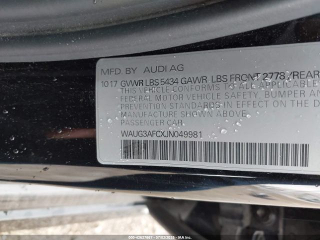 2018 AUDI A6 WAUG3AFCXJN049981 Photo 8