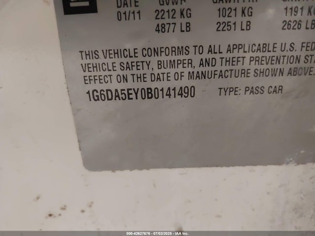 2011 CADILLAC CTS 1G6DA5EY0B0141490 Photo 8