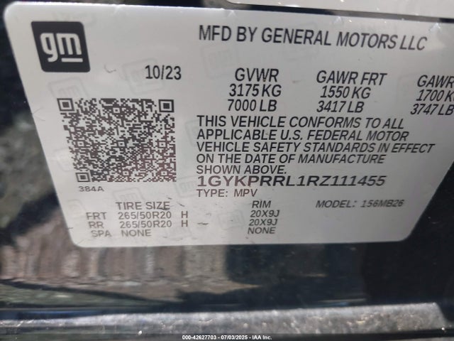 2024 CADILLAC LYRIQ 1GYKPRRL1RZ111455 Photo 8
