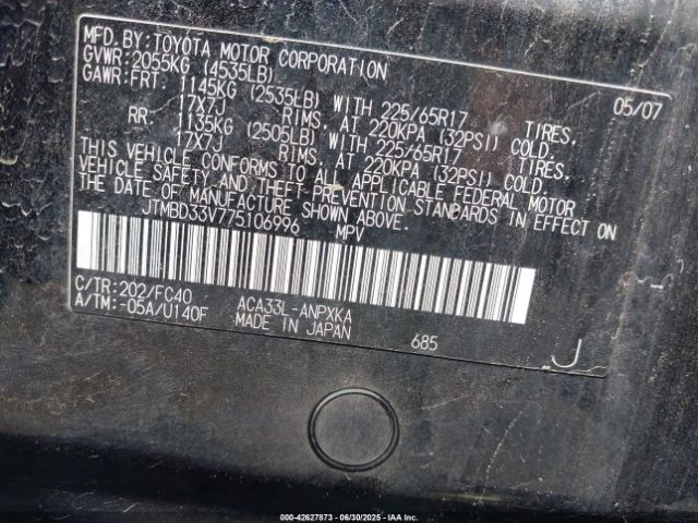 2007 TOYOTA RAV4 JTMBD33V775106996 Photo 8