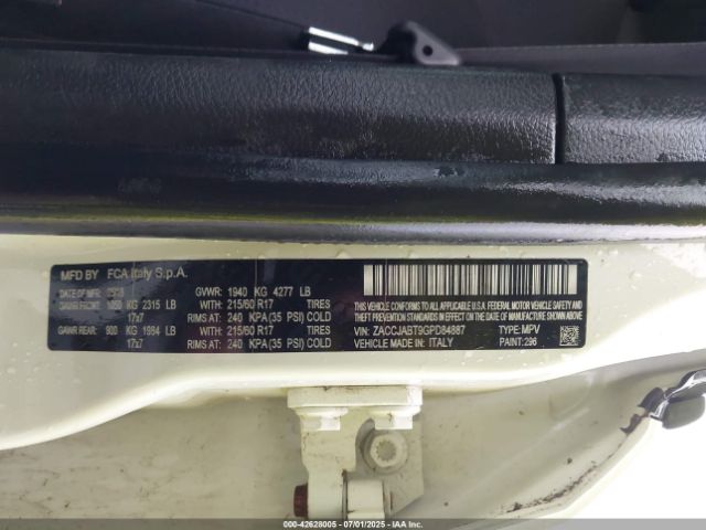 2016 JEEP RENEGADE ZACCJABT9GPD84887 Photo 8