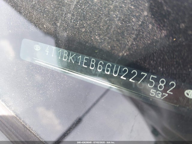4T1BK1EB6GU227582 Toyota 2gr-fe
