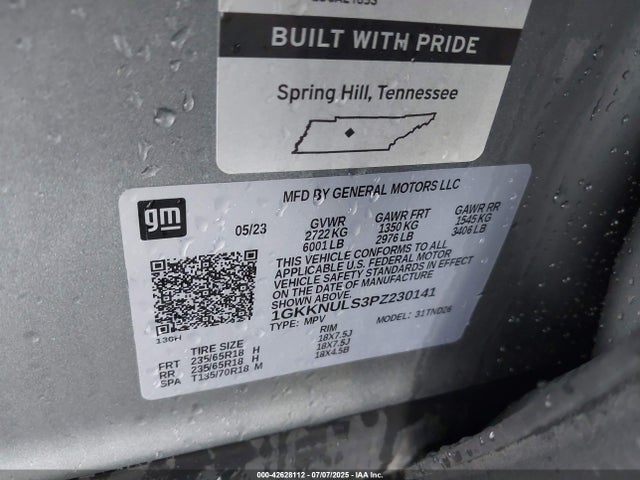 GMC lgx 2023 1GKKNULS3PZ230141 Image 9