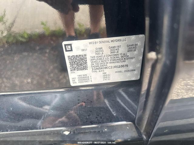 2018 CHEVROLET SUBURBAN 1GNSKHKC2JR110075 Photo 8