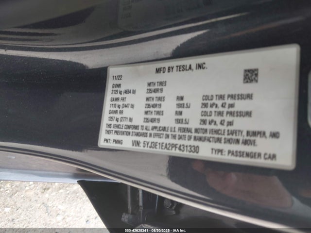 2023 TESLA MODEL 3 5YJ3E1EA2PF431330 Photo 8