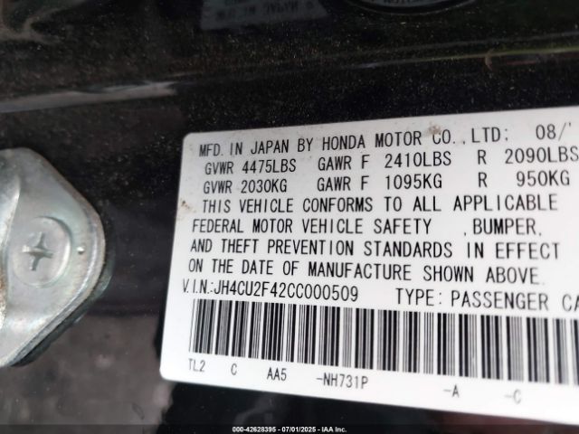 2012 ACURA TSX JH4CU2F42CC000509 Photo 8
