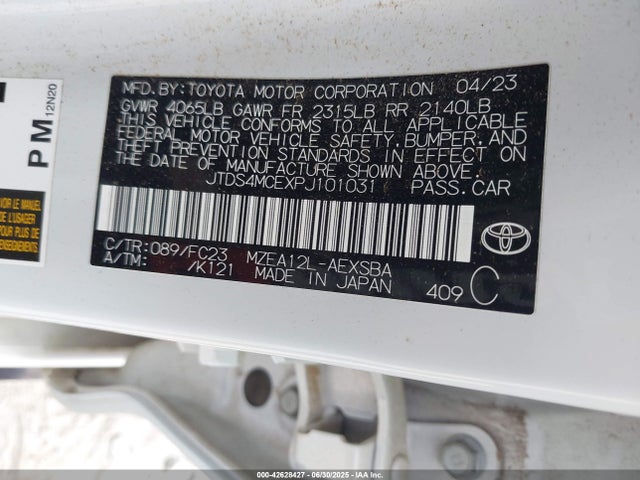 JTDS4MCEXPJ101031 Toyota m20a-fks