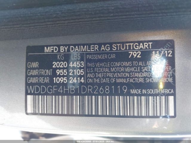 2013 MERCEDES-BENZ C 250 WDDGF4HB1DR268119 Photo 8
