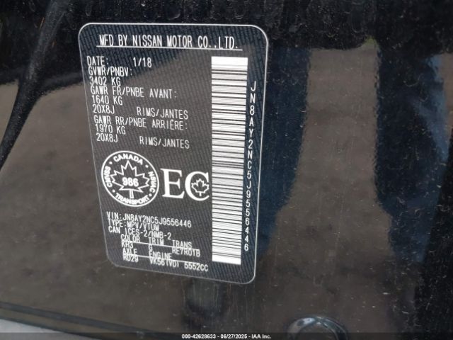 JN8AY2NC5J9556446 Nissan 2018