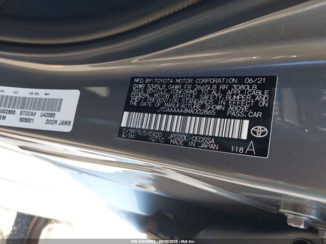 2021 TOYOTA MIRAI JTDAAAAA4MA002865 Photo 8
