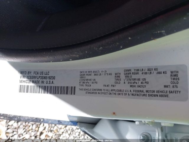 2025 RAM 1500 1C6SRFLP3SN519230 Photo 8