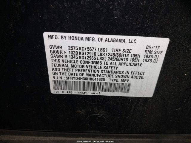 2017 ACURA MDX 5FRYD4H30HB041625 Photo 8