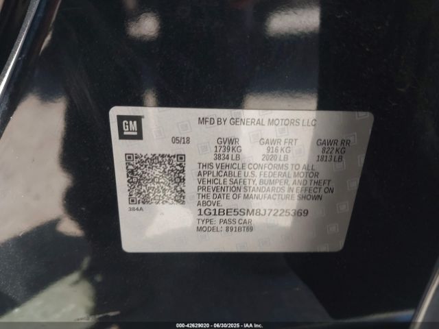 2018 CHEVROLET CRUZE 1G1BE5SM8J7225369 Photo 8