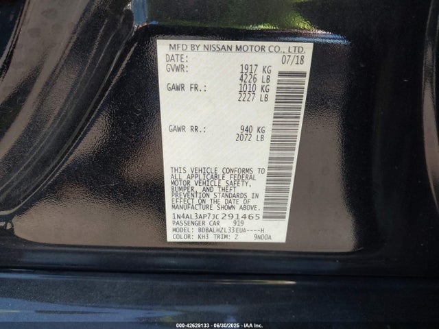 1N4AL3AP7JC291465 Nissan 2018