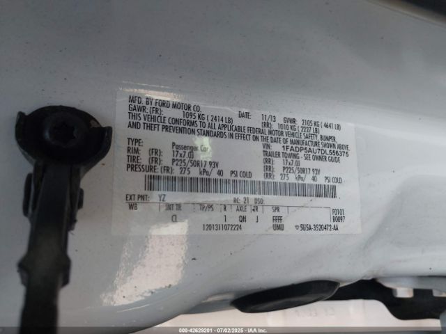 2013 FORD C-MAX HYBRID 1FADP5AU7DL556375 Photo 8