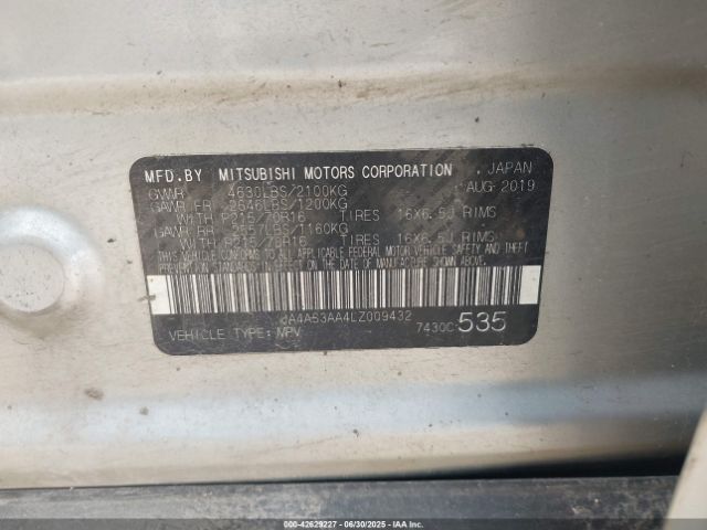 2020 MITSUBISHI ECLIPSE CROSS JA4AS3AA4LZ009432 Photo 8