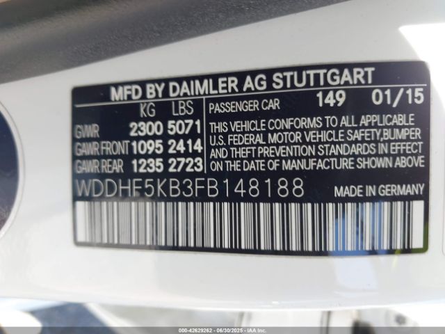 2015 MERCEDES-BENZ E 350 WDDHF5KB3FB148188 Photo 8