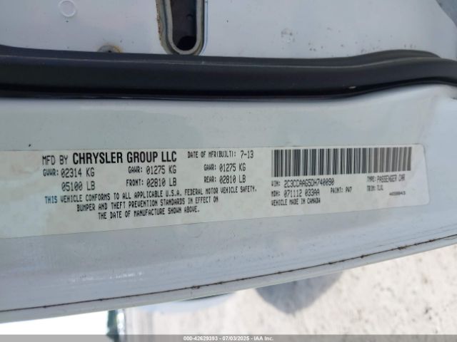 2013 CHRYSLER 300 2C3CCAAG5DH740090 Photo 8