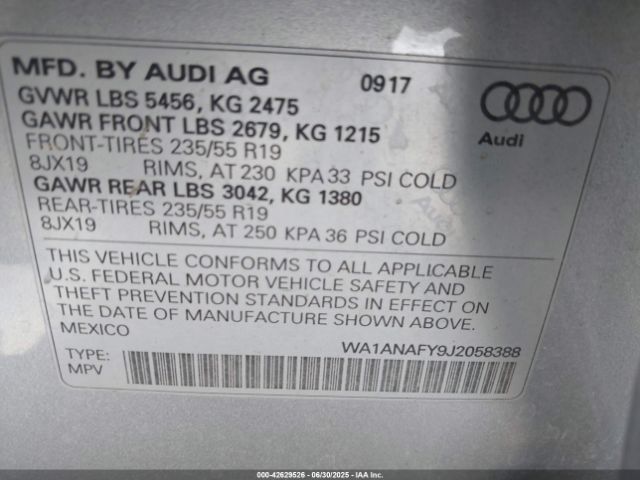 2018 AUDI Q5 WA1ANAFY9J2058388 Photo 8
