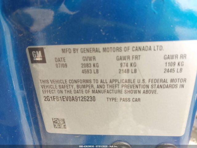 2010 CHEVROLET CAMARO 2G1FB1EV0A9126230 Photo 8