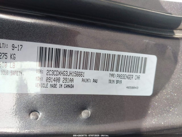 Dodge Charger 2018 2C3CDXHG3JH156661 Image 9