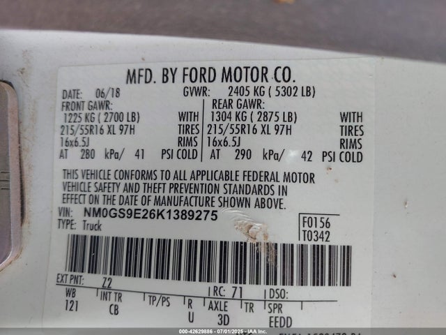 Ford Transit Connect 2019 NM0GS9E26K1389275 Image 9