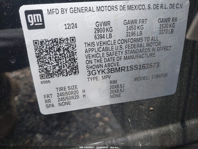 3GYK3BMR1SS163573 Cadillac X0c+ec3