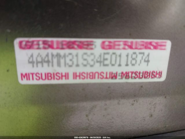 2004 MITSUBISHI ENDEAVOR 4A4MM31S34E011874 Photo 8