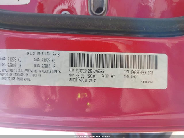 2C3CDXHG9GH346585 Dodge Charger