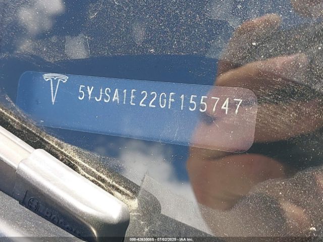 2016 TESLA MODEL S 5YJSA1E22GF155747 Photo 8