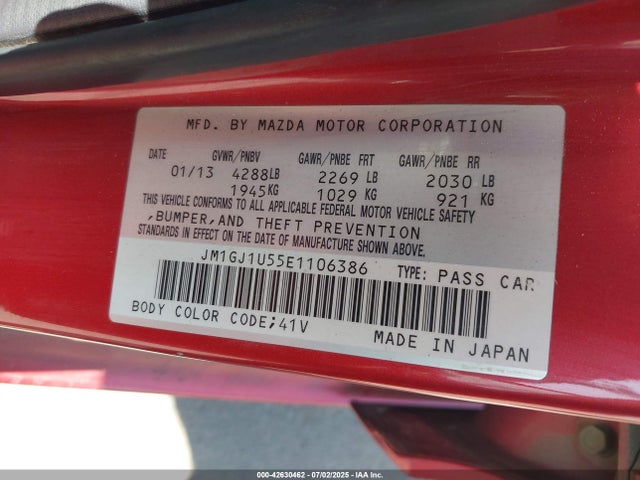 Mazda py 2014 JM1GJ1U55E1106386 Image 9