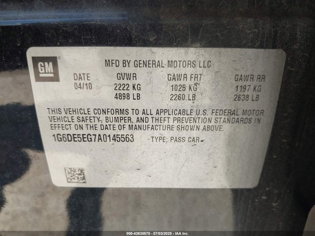 2010 CADILLAC CTS 1G6DE5EG7A0145563 Photo 8