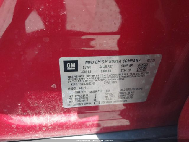 2019 BUICK ENCORE KL4CJ1SB0KB867382 Photo 8