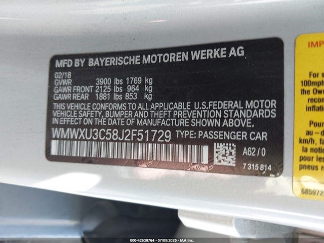 2018 MINI HARDTOP WMWXU3C58J2F51729 Photo 8