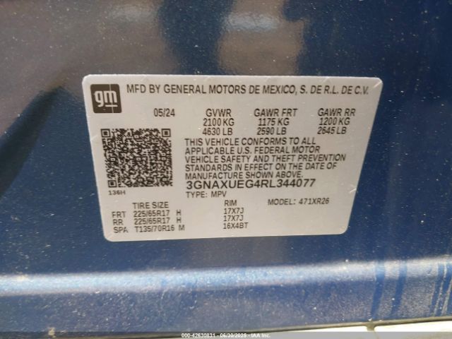 3GNAXUEG4RL344077 Chevrolet lsd