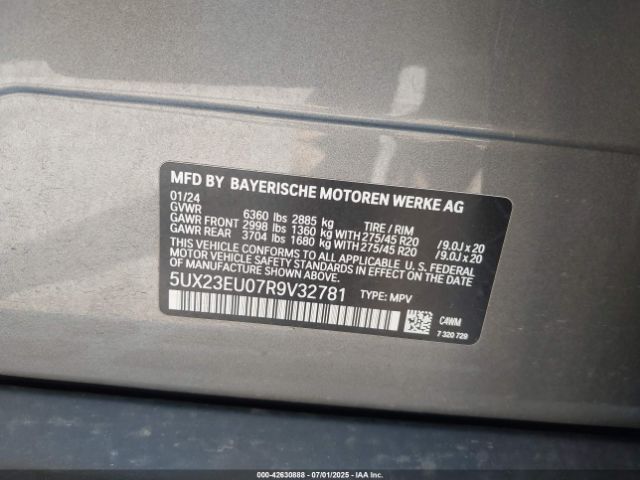 2024 BMW X5 5UX23EU07R9V32781 Photo 8