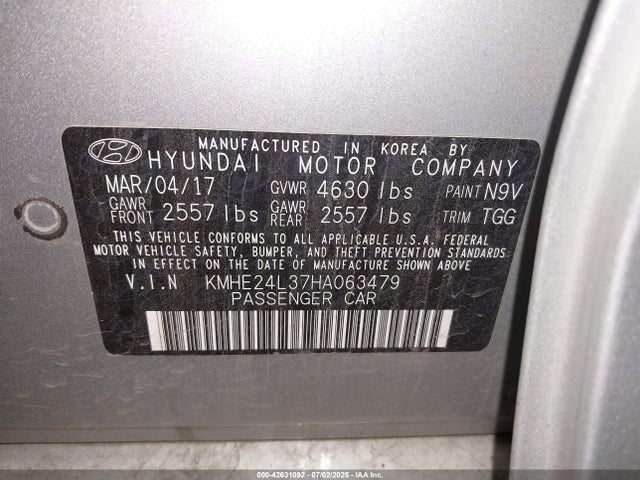 KMHE24L37HA063479 Hyundai gdi nu